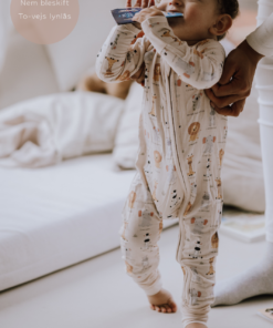 sparkedragt/onesie med to-vejslynlås med søde safari dyr