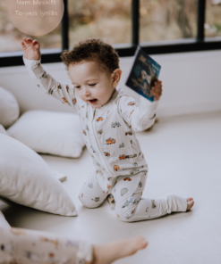 Onesie med lynlås - vehicles print