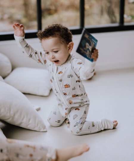 Vehicles - onesie med lynlås